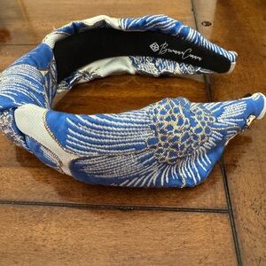 Blue and Gold Floral Headband by Brianna Cannon